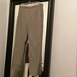 Babaton Beige Straight Leg Dress Pant
